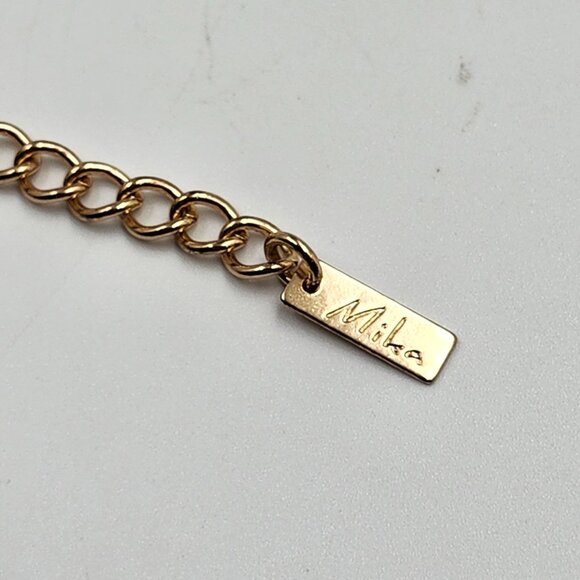 Black, Gold, Pearl Statement Necklace - Picture 8 of 9